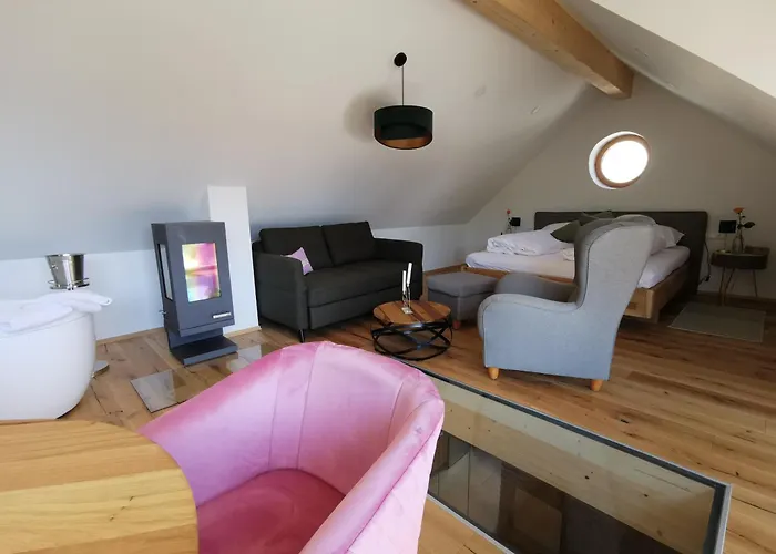 Biohof Zum Gruenen Baum Apartmán Porrau