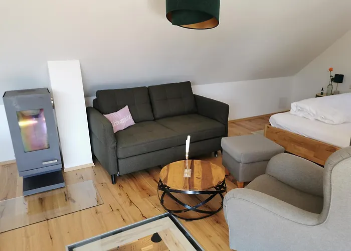 Biohof Zum Gruenen Baum Apartmán Porrau